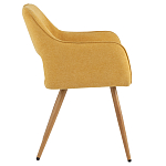 Стул в рогожке желтого цвета NEASAN STOOL варинант исполнения - 5 | Loft Concept в Воронеже