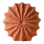 Ваза керамическая в виде круглой терракотовой морской раковины Galapagos варинант исполнения - 1 | Loft Concept в Воронеже