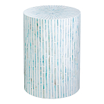 Столик с инкрустацией с перламутровым узором Dominic Blue варинант исполнения - 1 | Loft Concept в Воронеже