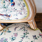 Стул из массива бука бежевый с изображением птиц и цветов Beige Green Chinoiserie Birds Garden Chair варинант исполнения - 5 | Loft Concept в Воронеже