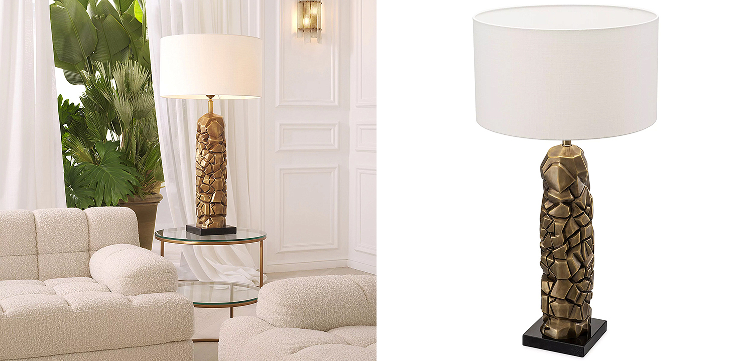 Настольная лампа Eichholtz Table Lamp The Rock Настольная лампа Eichholtz Table Lamp The Rock - Loft-Concept в Воронеже