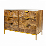 Комод с выдвижными ящиками и фактурным фасадом Termite варинант исполнения - 3 | Loft Concept в Воронеже