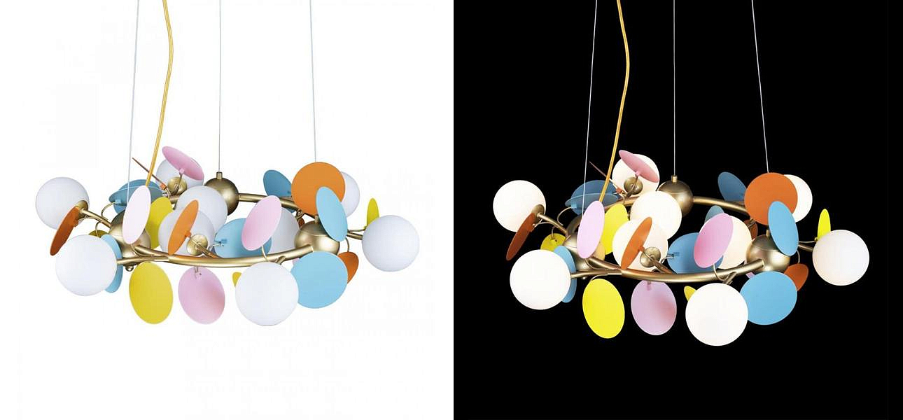 Люстра MATISSE Chandelier circle multicolor диаметр 70 Люстра MATISSE Chandelier circle multicolor диаметр 70 - Loft-Concept в Воронеже