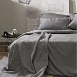 Плед из шерсти мериноса серого цвета 130×180 см Gray Waves варинант исполнения - 7 | Loft Concept в Воронеже