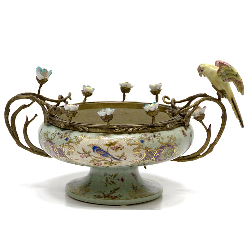 Чаша Bowl Forget-me-not Голубой пастельный Бронза Чаша Bowl Forget-me-not Голубой пастельный Бронза в Воронеже | Loft Concept