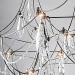 Люстра с каркасом из тонких металлических нитей и хрустальными подвесками Crystal Metal Threads Chandelier 60 варинант исполнения - 2 | Loft Concept в Воронеже