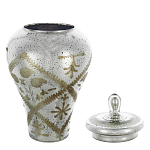 Ваза из стекла с крышкой и декоративными узорами Chinoiserie Ceramics варинант исполнения - 1 | Loft Concept в Воронеже