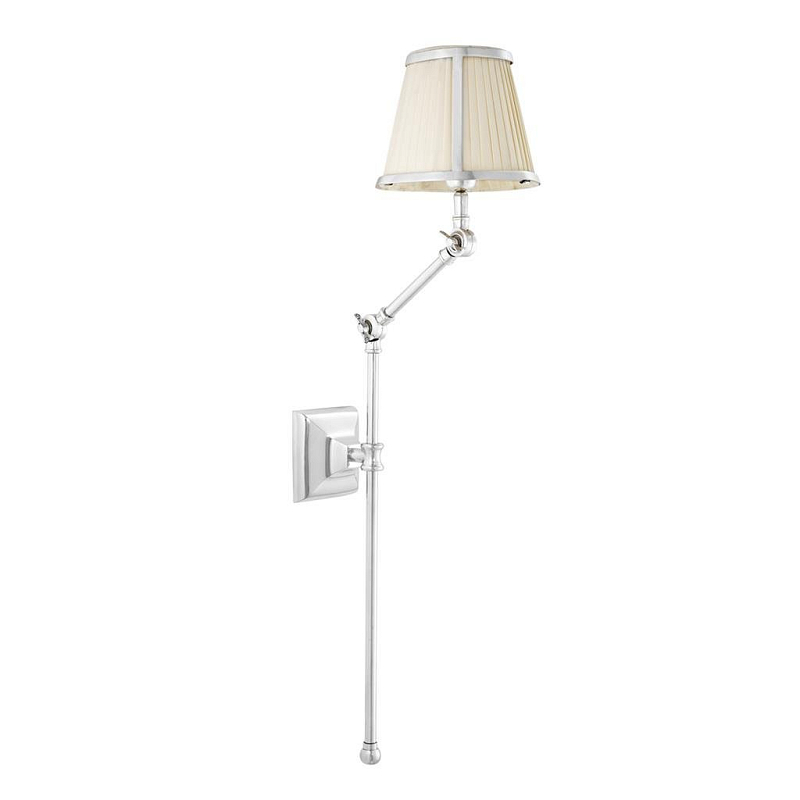 Бра Wall Lamp Brunswick Silver Серебряный Кремовый Черный Бра Wall Lamp Brunswick Silver Серебряный Кремовый Черный в Воронеже | Loft Concept