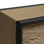 Комод 8 ящиков с подсветкой на рельефном фасаде Warm Industrial варинант исполнения - 8 | Loft Concept в Воронеже