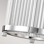 Подвесной светильник цвета хром с рифленым стеклянным цилиндрическим плафоном в современном стиле Feiss варинант исполнения - 6 | Loft Concept в Воронеже