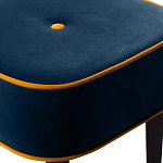 Квадратный мягкий пуф на черных ножках Winton Pouf Square варинант исполнения - 4 | Loft Concept в Воронеже