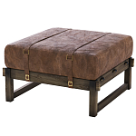 Пуф Duncan винтажная коричневая кожа  варинант исполнения - 2 | Loft Concept в Воронеже