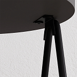 Стол приставной с 2-мя круглыми столешницами цвета антрацит ESSEL SIDE TABLE ANTHRACITE варинант исполнения - 1 | Loft Concept в Воронеже