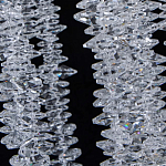 Люстра многоярусная с каркасом из металла и прозрачными подвесками FAIRYTREE Light варинант исполнения - 7 | Loft Concept в Воронеже