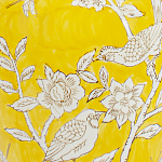 Настольная лампа желтая с изображением белых птиц Flight Among Acacia варинант исполнения - 6 | Loft Concept в Воронеже