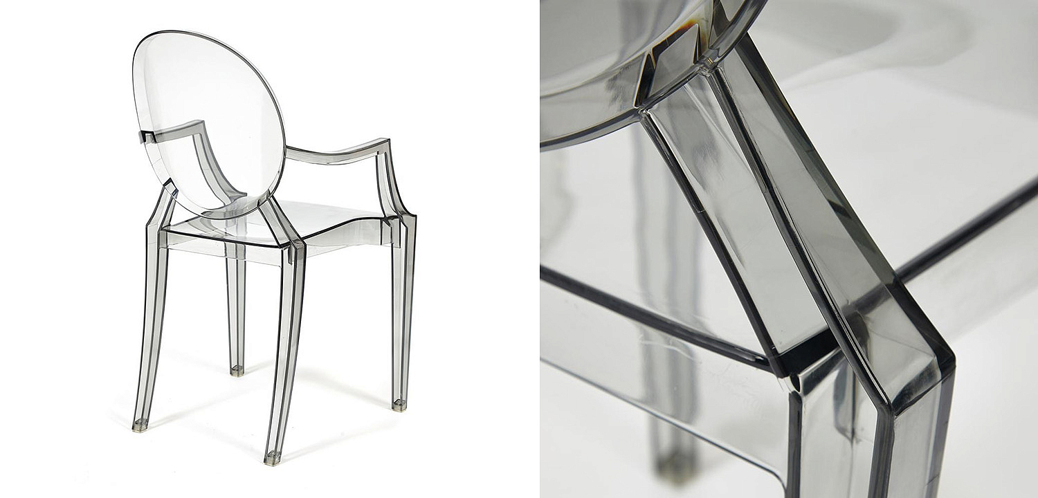 Стул Transparent Chair серый Стул Transparent Chair серый - Loft-Concept в Воронеже