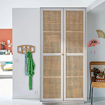 Шкаф с двумя дверцами из плетеного ротанга Tomio Wicker Furniture варинант исполнения - 9 | Loft Concept в Воронеже