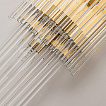 Бра с золотистым основанием и прозрачными трубками Nembus варинант исполнения - 3 | Loft Concept в Воронеже