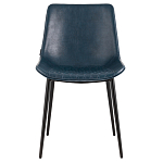 Стул с обивкой из экокожи темно-синего цвета RHOMBUSES UPHOLSTERY варинант исполнения - 2 | Loft Concept в Воронеже