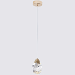 Подвесной светильник с хрустальным плафоном Esme Crystal Gold Hanging lamp варинант исполнения - 2 | Loft Concept в Воронеже