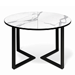 Стол обеденный раздвижной со столешницей белый мрамор Magali варинант исполнения - 2 | Loft Concept в Воронеже