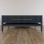 Кофейный стол Primo с двумя ящиками Черный дуб варинант исполнения - 2 | Loft Concept в Воронеже