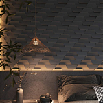 Гипсовая 3D Панель FIN варинант исполнения - 1 | Loft Concept в Воронеже