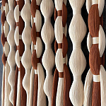 Дизайнерский Декор на стену с кисточками из хлопковых нитей wall panel Thread brushes варинант исполнения - 2 | Loft Concept в Воронеже