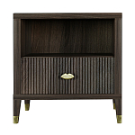 Прикроватная тумбочка с полкой Elsa Dreams Walnut  варинант исполнения - 6 | Loft Concept в Воронеже