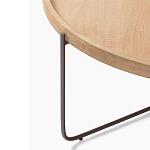 Журнальный стол с круглой деревянной столешницей Urban Style Space варинант исполнения - 1 | Loft Concept в Воронеже