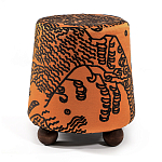 Пуф Wakonda Terracotta Tiger Mountain с Круглыми ножками  варинант исполнения - 4 | Loft Concept в Воронеже