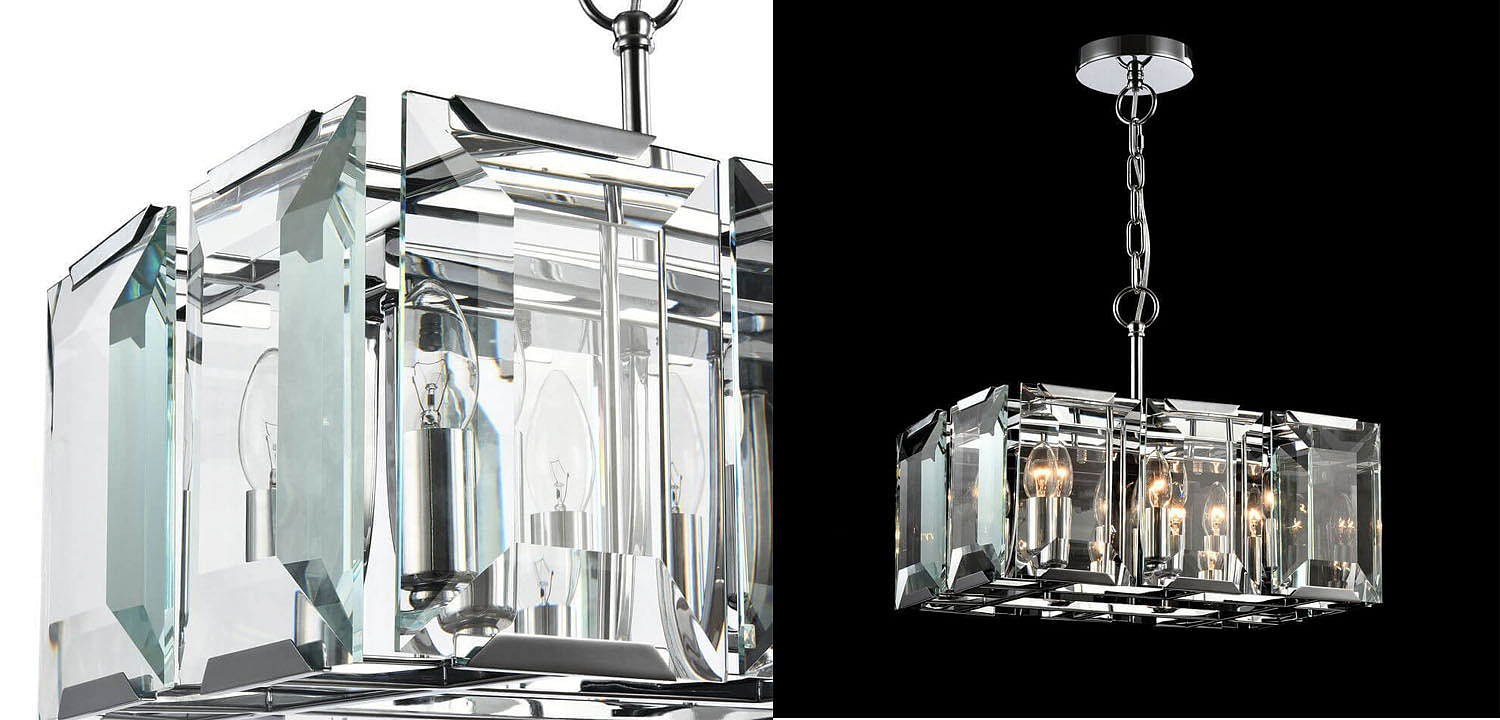 Люстра Harlow Crystal Square Chandelier chrome 6 Люстра Harlow Crystal Square Chandelier chrome 6 - Loft-Concept в Воронеже