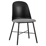 Стул из прочного пластика на металлическом основании Anora Black варинант исполнения - 1 | Loft Concept в Воронеже