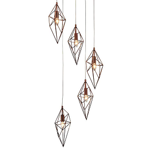 Люстра Volumetric Polygons Copper
