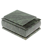 Шкатулка с зеркалом из натурального камня змеевик Stone Casket варинант исполнения - 5 | Loft Concept в Воронеже