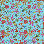 Stiletto Sideboard Blue nautical print варинант исполнения - 1 | Loft Concept в Воронеже