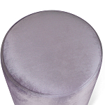 Пуф фиолетовый велюр на золотом металлическом основании Golden Belt варинант исполнения - 2 | Loft Concept в Воронеже