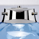 Настольная лампа с шарообразным прозрачным основанием из цветного переработанного стекла и белым цилиндрическим абажуром Elstead Lighting варинант исполнения - 8 | Loft Concept в Воронеже