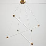 Светодиодная люстра Trumpet Tube Brass  варинант исполнения - 4 | Loft Concept в Воронеже