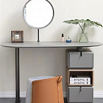 Консоль с зеркалом и  3-мя вращающимися ящиками Eloida варинант исполнения - 3 | Loft Concept в Воронеже