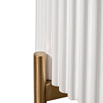 Тумбочка белая круглая с мраморной столешницей Thoroughbass варинант исполнения - 3 | Loft Concept в Воронеже