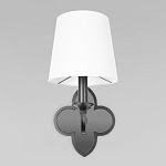 Бра с белым текстильным абажуром и фигурным основанием с зеркальной вставкой Vitorino варинант исполнения - 12 | Loft Concept в Воронеже