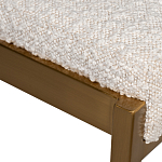 Стул барный букле бежевый с каркасом цвета матовое золото Tactility варинант исполнения - 3 | Loft Concept в Воронеже