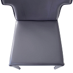 Стул серый из искуственной кожи на 4-х ножках Enigma Gray варинант исполнения - 3 | Loft Concept в Воронеже