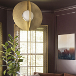 Подвесной светильник в форме золотых дисков Minimalist Lighting Fixture варинант исполнения - 3 | Loft Concept в Воронеже