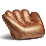 Дизайнерское кожаное кресло в форме руки Poltronova Joe Gold  Armchair варинант исполнения - 2 | Loft Concept в Воронеже