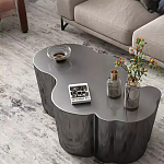 Дизайнерский журнальный стол зеркальный волнистой формы Gytep варинант исполнения - 3 | Loft Concept в Воронеже