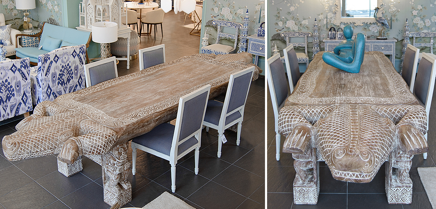 Большой обеденный стол Crocodile dining table ручная работа Большой обеденный стол Crocodile dining table ручная работа - Loft-Concept в Воронеже