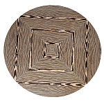 Столик журнальный круглый с полосатым узором Zebroids варинант исполнения - 7 | Loft Concept в Воронеже