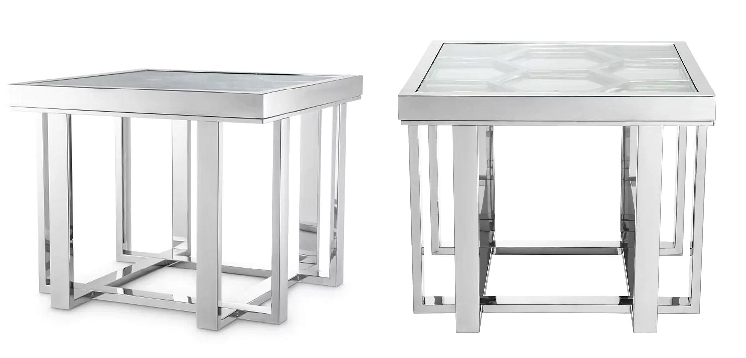Приставной стол Philipp Plein Side Table Skeleton Chrome Приставной стол Philipp Plein Side Table Skeleton Chrome - Loft-Concept в Воронеже